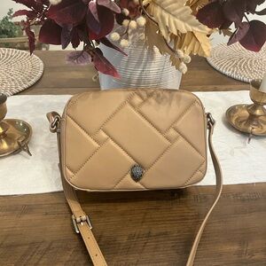 Kurt Geiger Beige Quilted Crossbody Bag